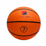 Size 7 Rubber Cover Basketball: All-Weather Play with Pressure Lock Bladder